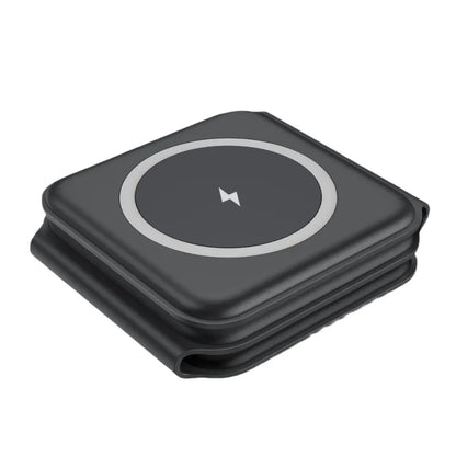 3 In 1 Magnetic Wireless Charging Folding Mobile Phone Holder